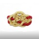 Red Beauteous Cord Bangle