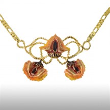 Gold Felicitous Peacock Necklace