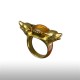 Yellow Canis Lupus Ring
