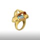 Azur Gold Robin Goodfellow Ring