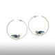 Silver Girdle Round The Earth Earrings