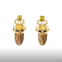 Lodestar Beetle Earrings