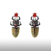 Lodestar Beetle Earrings
