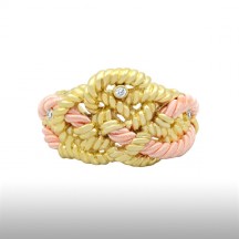 Pink Beauteous Cord Bangle