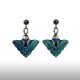 Green Felicitous Peacock Earrings