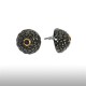 Black Two Lovely Berries Earrings
