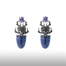 Lodestar Beetle Earrings